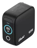Verbatim Mini GaN įkroviklis 65W su ekranu, vidinis, AC, 20 V, juodas