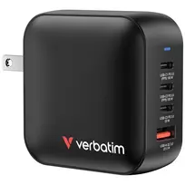 Verbatim Mini GaN Įkroviklis 100W 4 Prievadai US Kištukas su EU ir UK Adapteriais