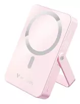 Verbatim Charge 'n' Go belaidė magnetinė power bank su stovu - 10000 mAh rožinė