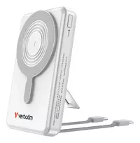 Verbatim Charge'n'Go 2C & Display Power Bank 10000 mAh Sidabrinis