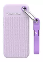 Verbatim Pocket SSD USB 3.2 Gen 2 1TB Violetinė su dviem guminiais dangteliais