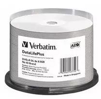 Verbatim DataLifePlus 8.5GB DVD+R DL 50 vnt. verpstėje