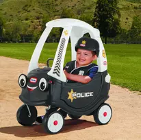 Policinis automobilis Little Tikes Tikes Patrol, stumiamas, nuo 1,5 m., 4 ratai, plastikinis, juodas/baltas
