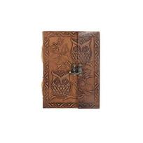 Leather Journal Diary with metal lock vintage Journal handmade 200 pages white unruled|travel Diary|personal journal