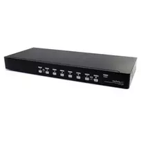 StarTech.com 8 prievadų stelažinis USB VGA KVM jungiklis su garsu (įtraukti garso kabeliai)