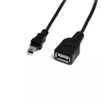 StarTech.com 30 cm Mini USB 2.0 laidas – USB A į Mini B (vyriška/moteriška), 0,48Gbit/s, juoda