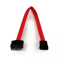 StarTech.com 0,3 m SATA ilginimo laidas, 0,3 m, SATA III, SATA 7 kontaktų, SATA 7 kontaktų, Vyriškas/Moteriškas, Juoda, Raudona