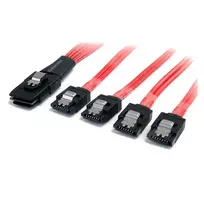 StarTech.com 1 m SAS kabelis SFF-8087 į 4x Latching SATA