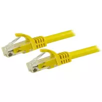 StarTech.com 15m CAT6 Ethernet kabelis - geltonas CAT 6 Gigabit Ethernet laidas - 250MHz 100W PoE RJ45 UTP tinklo/jungiamasis laidas su apsauga nuo užkabinimo ir įtempimo mažinimu, individualiai išbandytas