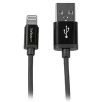 StarTech.com 1 m USB į Lightning laidas - iPhone / iPad / iPod įkrovimo ir sinchronizavimo laidas - greitas įkrovimas - Apple MFi sertifikuotas - juodas
