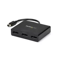StarTech.com 3 prievadų kelių monitorių adapteris – Mini DisplayPort į DisplayPort MST šakotuvas, dviguba 4K 30Hz ir 1x 1080p – vaizdo skirstytuvas išplėstiniam darbalaukiui tik Windows – mDP 1.2 į 3x DP