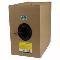 StarTech.com Biri Cat5e Etherneto Laidas - 304,8 m (1000 pėdų) - Vientisas - CMR Sertifikuotas - Juodas - TAA Atitinkantis