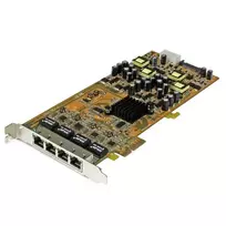 StarTech.com 4 portų Gigabit Power over Ethernet PCIe tinklo plokštė - PSE / PoE PCI Express NIC - TAA