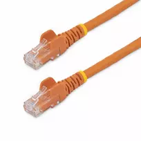 StarTech.com 3 m CAT6 Ethernet kabelis - oranžinis CAT 6 Gigabit Ethernet laidas - 250 MHz 100 W PoE RJ45 UTP tinklo/prijungimo kabelis, be užkabinimo, su įtempimo mažinimu, individualiai išbandytas