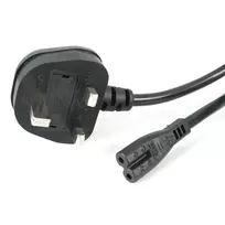 StarTech.com 1 m maitinimo laidas nešiojamam kompiuteriui, BS1363–C7, 2,5 A 250 V, 18 AWG, juodas