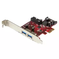 StarTech.com 4 prievadų PCI Express USB 3.0 kortelė - 2 išoriniai ir 2 vidiniai - SATA maitinimas - UASP palaikymas - 2x vidiniai (IDC) pagrindinės plokštės tipo lizdai