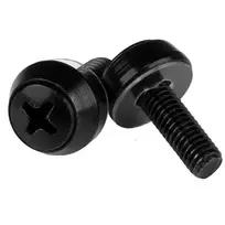 StarTech.com M5 x 12mm tvirtinimo varžtai – 50 vnt. pakuotė, juodi