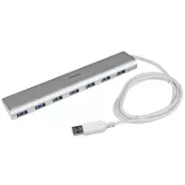 StarTech.com 7 prievadų USB 3.0 šakotuvas, USB A į 7x USB-A, 5Gbps, tvirtas dizainas, maitinamas iš magistralės arba iš tinklo, nešiojamas