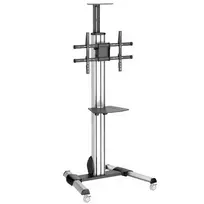 StarTech.com TV vežimėlis - reguliuojamas aukštis - užrakinami ratukai, 40 kg, 81,3 cm (32 inch), 190,5 cm (75 inch), 200 x 200 mm, 600 x 400 mm, 1110 - 1510 mm