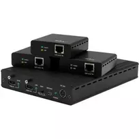 „StarTech.com“ 3 prievadų HDBaseT praplėtimo rinkinys su 3 imtuvais – 1x3 HDMI per CAT5e skirstytuvas – iki 4K