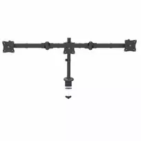 StarTech.com Trijų monitorių laikiklis stalviršiui - Ergonomiškas VESA 3 monitorių stovas iki 27 colių - Sukamasis ir aukščio reguliavimo stovas - Pakreipimas/Pasukimas/Sukimas LCD/LED ekranams - Stalviršio spaustuvas/įvorė