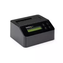 StarTech.com Vieno lizdo kietojo disko trynimo įrenginys, atskiras HDD/SSD sanitizer, 4Kn, USB 3.0 į SATA III (6Gbps), 9 trynimo režimai, LCD ekranas, saugus kietojo disko trynimo dokas, DB-9 spausdintuvo prievadas, TAA atitikmuo