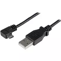StarTech.com Micro-USB įkrovimo ir sinchronizavimo kabelis M/M – stačiu kampu Micro-USB – 24 AWG – 0,5 m