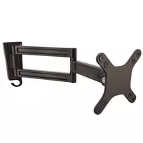 StarTech.com Sieninis monitoriaus laikiklis su dvigubu pasukimu, 15 kg, 33 cm (13 col.), 68,6 cm (27 col.), 75 x 75 mm, 100 x 100 mm, Juodas