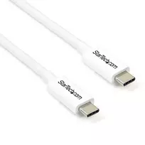 StarTech.com Thunderbolt 3 kabelis - 20Gbps - 2m - Baltas - suderinamas su Thunderbolt, USB ir DisplayPort