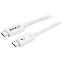 StarTech.com Thunderbolt 3 laidas - 40Gbps - 0,5m - baltas - suderinamas su Thunderbolt, USB ir DisplayPort