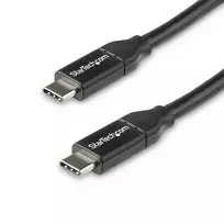StarTech.com USB-C į USB-C laidas su 5A PD - vyriškas/vyriškas - 0,5 m - USB 2.0 - USB-IF sertifikuotas