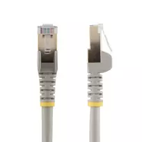 StarTech.com 7 m CAT6a Ethernet kabelis - 10 Gigabit ekranuotas RJ45 100W PoE jungiamasis kabelis - 10GbE STP tinklo kabelis su įtempimo mažinimu - pilkas, individualiai išbandytas / laidai UL sertifikuoti / TIA