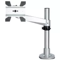 StarTech.com stalinis monitoriaus laikiklis su ranka - VESA arba Apple iMac/Thunderbolt arba itin platus ekranas iki 14 kg - sukamas, aukščio reguliavimas, vienas monitorius, tvirtinimas spaustuku arba per angą
