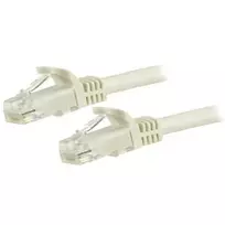 StarTech.com 7,5 m CAT6 Ethernet kabelis - baltas CAT 6 Gigabit tinklo laidas - 250 MHz 100 W PoE RJ45 UTP tinklo/jungiamasis laidas su apsauga nuo užkabinimo ir įtempimo mažinimu, individualiai išbandytas