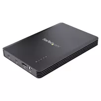 StarTech.com 4 Bay Thunderbolt 3 NVMe korpusas, skirtas M.2 NVMe SSD diskams, 1x DisplayPort vaizdo išvestis / 2x TB3 išplėtimo prievadai, 40Gbps, 72W maitinimo blokas, išorinis kietojo disko korpusas
