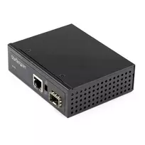 StarTech.com PoE+ pramoninis šviesolaidžio į Ethernet keitiklis 60W – SFP į RJ45 – vienmodis/daugiamodis šviesolaidis į varinį Gigabit Ethernet – kompaktiškas dydis – IP30 / -40 iki +75°C