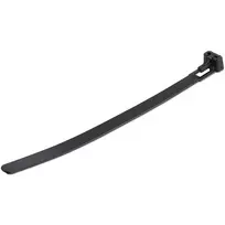 StarTech.com 6 colių (15 cm) daugkartiniai kabelių raiščiai - 7 mm pločio, 35 mm ryšulio skersmuo, 22 kg tempimo stiprumas, atsegami nailoniniai raiščiai, vidaus/lauko naudojimui, 94V-2/UL sertifikuoti, 100 vnt. pakuotė - juodi