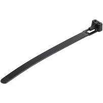 StarTech.com daugkartiniai kabelių raiščiai 5 colių (12 cm) - 1/4 colio (7 mm) pločio, 1-1/8 colio (30 mm) ryšulio skersmuo, 50 svarų (22 kg) tempimo stiprumas, atsegami nailoniniai raiščiai, vidaus/lauko, 94V-2/UL sertifikuoti, 100 vnt. pakuotė - juodi