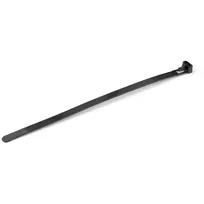 StarTech.com 8 colių (20 cm) daugkartiniai kabelių raiščiai - 7 mm pločio, 50 mm ryšulio skersmuo, 22 kg tempimo stiprumas, atsegami nailoniniai raiščiai, vidaus/lauko, 94V-2/UL sertifikuota, 100 vnt. pakuotė - juoda
