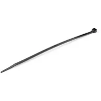 StarTech.com 8 colių (20 cm) kabelių raiščiai – 1/8 colio (4 mm) pločio, 2-1/8 colio (55 mm) ryšulio skersmuo, 50 svarų (22 kg) tempimo stiprumas, nailoniniai savaime užsifiksuojantys raiščiai su lenktu galu – 94V-2/UL sertifikuoti, 100 vnt. pakuotė, juod