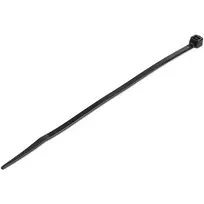 StarTech.com 1000 vnt. 6 colių (15 cm) kabelių raiščiai - 1/8 colio (3,6 mm) pločio, 1-3/8 colio (39 mm) ryšulio skersmuo, 40 svarų (18 kg) tempimo stiprumas, nailoniniai savaime užsifiksuojantys raiščiai su lenktu galu, UL sertifikuoti, juodi - TAA