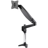 StarTech.com stalinis monitoriaus laikiklis vienam VESA ekranui iki 32 colių arba 49 colių itin plačiam 8kg/17,6lb – pilnas judesys, reguliuojamas aukštis – C spaustuvas, grommet – vieno monitoriaus laikiklis