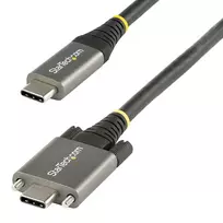 StarTech.com 1 m USB-C laidas su šoniniais fiksavimo varžtais 10Gbps