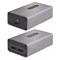 StarTech.com 2 prievadų USB 3.0 plėstuvas per OM3 daugiamodį šviesolaidį - LC/LC - 2x 5Gbps USB-A šakotuvas - 350 m (1150 pėdų) atstumas - patvarus USB šviesolaidinis plėstuvas