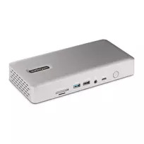 StarTech.com universali USB4 ir Thunderbolt 4 dokų stotelė, keturi ekranai Windows, du ekranai MacBook, HDMI DP dokas su 98W įkrovimu nešiojamam kompiuteriui