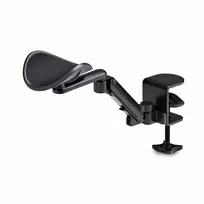StarTech.com reguliuojama rankų atrama biuro stalui, ergonominė alkūnės/rankos atrama, 360 laipsnių sukimasis, tvirtinimas spaustuku / be gręžimo, juoda