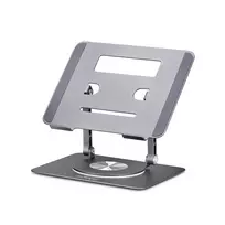 StarTech.com besisukantis nešiojamojo kompiuterio stovas, 360° sukimas, ergonomiškas pakėlimo stovas, reguliuojamas pasvirimas, iki 5 kg, aliuminis, nešiojamas