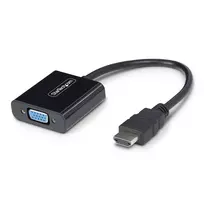 StarTech.com HDMI į VGA adapteris, aktyvus vaizdo keitiklis nešiojamam/ staliniui kompiuteriui, 1920x1080 (1080p), HDMI šaltinis prie VGA monitoriaus/ekrano/projektoriaus