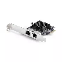 StarTech.com 2 prievadų 5G Gigabit PCIe tinklo adapterio kortelė, 5G/2.5G/1G/100M/10M PCI Express LAN kortelė, Realtek RTL8126, Windows ir Linux, TAA atitikmuo