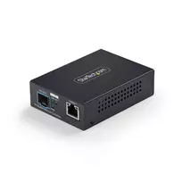 StarTech.com 10GbE SFP+ šviesolaidinis medijos keitiklis, 10 gigabitų Ethernet RJ-45 į 10GBASE-X SFP+, vienmodis, daugiamodis, 16K džambo rėmeliai, TAA atitinkantis